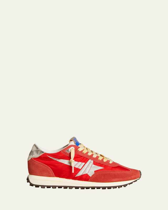 Running Marathon Suede Nylon Sneakers